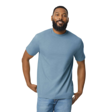 GILDAN Softstyle® puha, gyűrűs fonású pamut póló (stone blue, L)