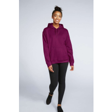 GILDAN Softstyle® puha, gyűrűs fonású pamut unisex kapucnis pulóver (maroon, 4XL)