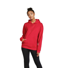 GILDAN Softstyle® puha, gyűrűs fonású pamut unisex kapucnis pulóver (red, 3XL) munkaruha