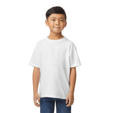 GILDAN Softstyle rövid ujjú kereknyakú gyerekpóló, Gildan GIB65000, White-XL gyerek póló