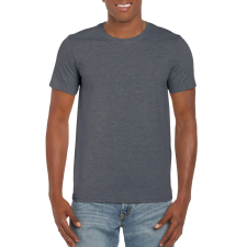 GILDAN Softstyle rövid ujjú környakas póló, Gildan GI64000, Dark Heather-5XL férfi póló
