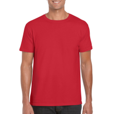 GILDAN Softstyle rövid ujjú környakas póló, Gildan GI64000, Red-5XL