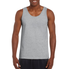 GILDAN Softstyle ujjatlan férfi pamut póló, Gildan GI64200, RS Sport Grey-XL férfi póló