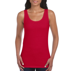 GILDAN Softstyle ujjatlan Női póló, Gildan GIL64200, pamut trikó, Cherry Red-L