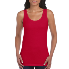 GILDAN Softstyle ujjatlan Női póló, Gildan GIL64200, pamut trikó, Cherry Red-S női trikó