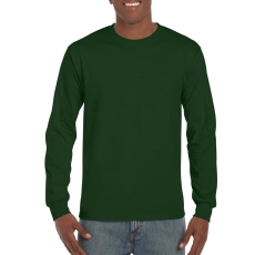GILDAN Ultra Cotton™ felnőtt hosszú ujjú póló (forest green, S)