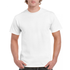 GILDAN ultra GI2000 környakas pamut póló, Fehér-XL férfi póló