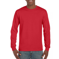 GILDAN ultra GI2400 hosszú ujjú pamut póló, Piros-3XL férfi póló