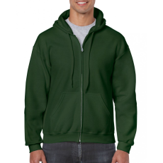 GILDAN Uniszex kapucnis pulóver Gildan GI18600 Heavy Blend™ Adult Full Zip Hooded Sweatshirt -3XL, Forest Green