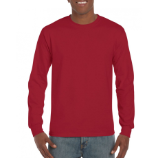 GILDAN Uniszex póló Gildan GI2400 Ultra Cotton™ Felnőtt Hosszú Ujjú póló -L, Cardinal Red