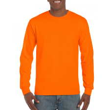 GILDAN Uniszex póló Gildan GI2400 Ultra Cotton™ Felnőtt Hosszú Ujjú póló -S, S.Orange férfi póló