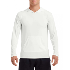 GILDAN Uniszex póló Gildan GI46500 performance® Adult Hooded T-Shirt -M, White