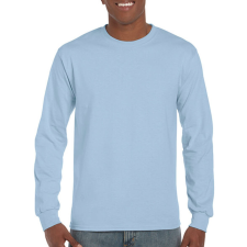 GILDAN Uniszex póló Hosszú ujjú Gildan Ultra Cotton Adult T-Shirt LS - 2XL, Világos kék férfi póló