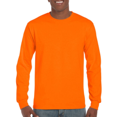 GILDAN Uniszex póló Hosszú ujjú Gildan Ultra Cotton Adult T-Shirt LS - XL, Safety narancssárga