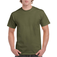 GILDAN Uniszex póló Rövid ujjú Gildan Ultra Cotton Adult T-Shirt - M, Katonai zöld