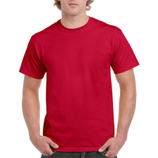 GILDAN Uniszex póló Rövid ujjú Gildan Ultra Cotton Adult T-Shirt - S, Meggypiros férfi póló