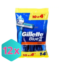  Gillette Blue2 Plus eldobható borotva 10+4 ajándék KARTON - 12 db eldobható borotva