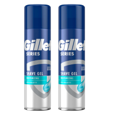 Gillette Series Moisturizing Borotvazselé kakaóvajjal 2x200ml borotvahab, borotvaszappan