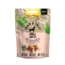 Gimborn GimDog Train & Treat Krill and Hanfsaat snack 125 g jutalomfalat kutyáknak