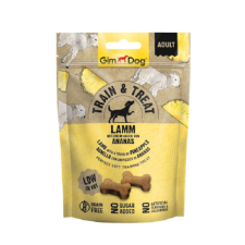 Gimborn GimDog Train & Treat Lamm and Ananas snack 125 g jutalomfalat kutyáknak