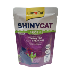 GimCat Shinycat nedves eledel macskáknak - tonhal, lazac 70 g macskaeledel