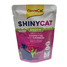 GimCat Shinycat nedves eledel macskáknak - tonhal, rák 70 g macskaeledel