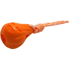  Gimdog narancssárga Halloween tök kötélen, kutyajáték (28 x 7 x 7 cm) játék kutyáknak