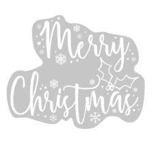 Ginger Ray Karácsonyi ablakmatrica - "Merry Christmas" party kellék