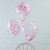 Ginger Ray Rózsaszín konfetti léggömbök