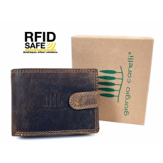Giorgio Carelli kis nyelves bőr pénztárca RFID védelemmel 417177
