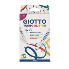 Giotto Filctoll Giotto 8-as készlet Turbo Glitter csillámos filctoll, marker
