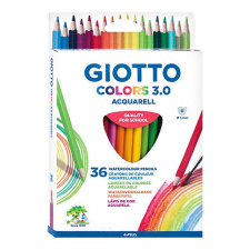 Giotto Színes ceruza GIOTTO Colors 3.0 aquarell háromszögletű 36 db/készlet színes ceruza