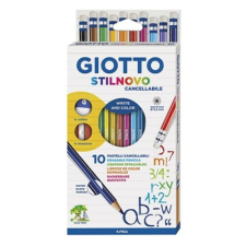 Giotto Színes ceruza GIOTTO hegyezővel, radírral 10 db/készlet színes ceruza