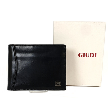 Giudi fekete fém márkajeles férfi pénztárca 6393GPGD-03 pénztárca