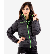  Givova Olanda Unisex kabát fekete-zöld fluo 1034 M