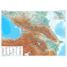 Gizi Map Kaukázus domborzati falitérkép Gizi Map 1:1 000 000 térkép
