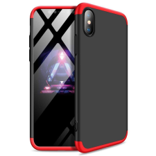 GKK 360 Protection telefontok hátlap tok Első és hátsó tok telefontok hátlap az egész testet fedő iPhone XS Max fekete-piros tok és táska
