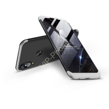 GKK Huawei P20 Lite hátlap - GKK 360 Full Protection 3in1 - fekete/ezüst tok és táska