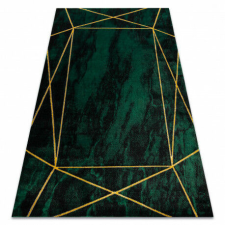 GLAMOUR Elegáns Geometriai Szőnyeg - Smaragdzöld Arany - 180x270 cm lakástextília