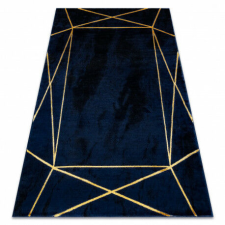 GLAMOUR Elegáns Geometriai Szőnyeg - Sötétkék/Arany - 160x220 cm lakástextília