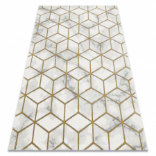 GLAMOUR Elegáns Geometrikus Szőnyeg - Krém/Arany - 160x220 cm lakástextília