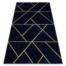 GLAMOUR Emerald Geometriai Szőnyeg - Sötétkék/Arany - 140x190 cm lakástextília