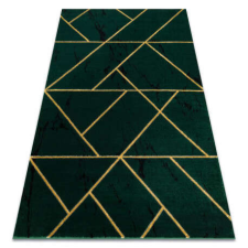 GLAMOUR EMERALD szőnyeg 1012 glamour, elegáns geometriai, márvány üveg zöld / arany 140x190 cm lakástextília