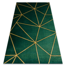 GLAMOUR EMERALD szőnyeg 1013 glamour, elegáns geometriai üveg zöld / arany 180x270 cm lakástextília
