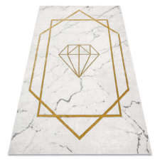 GLAMOUR EMERALD szőnyeg 1019 glamour, elegáns gyémánt, márvány krém / arany 200x290 cm lakástextília
