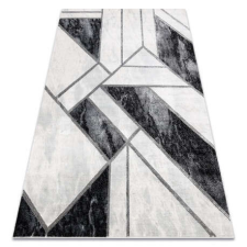 GLAMOUR EMERALD szőnyeg 81953 glamour, elegáns márvány, geometriai fekete / ezüst 160x220 cm lakástextília