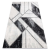 GLAMOUR EMERALD szőnyeg 81953 glamour, elegáns márvány, geometriai fekete / ezüst 200x290 cm