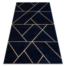 GLAMOUR Kizárólagos EMERALD szőnyeg 1012 glamour, elegáns geometriai sötétkék / arany 160x220 cm lakástextília
