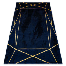 GLAMOUR Kizárólagos EMERALD szőnyeg 1022 glamour, elegáns geometriai sötétkék / arany 140x190 cm lakástextília