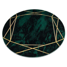 GLAMOUR Kizárólagos EMERALD szőnyeg 1022 kör - glamour, elegáns márvány, geometriai üveg zöld / arany ker... lakástextília